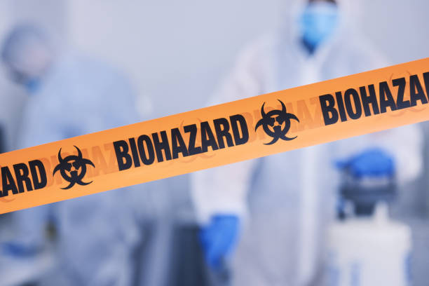 Professional Biohazard Cleanup technician working in Montrose, VA